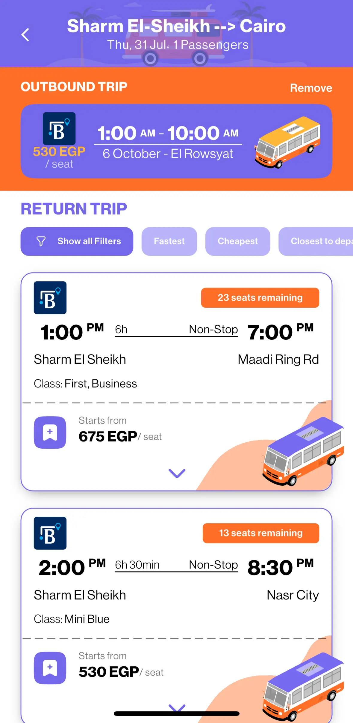 Booking Interface